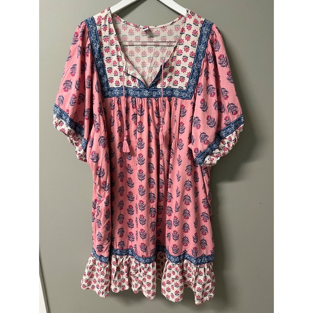 Old Navy 3X Floral Peasant Midi Dress